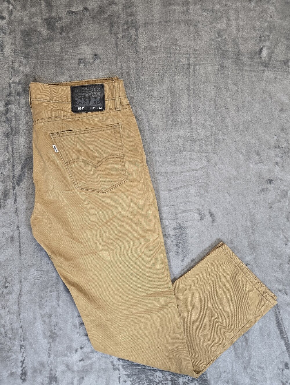 Levi's 514 Straight Twill Khaki Pants Size 34x32